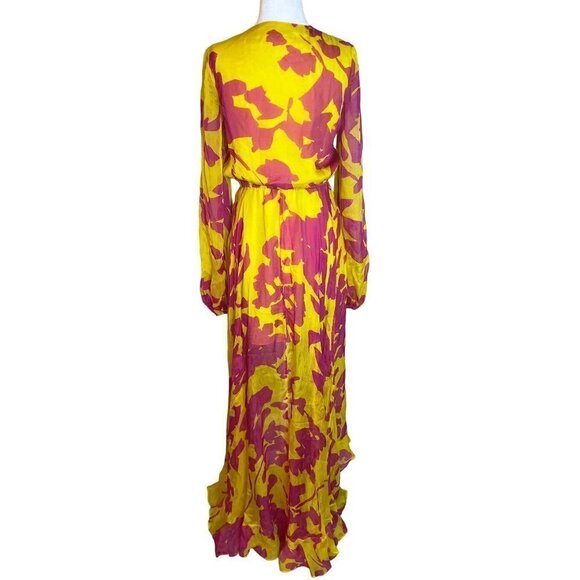 Caroline Constas Liv Maxi Dress in Yellow XSmall Womens Long Gown - Picture 5 of 15